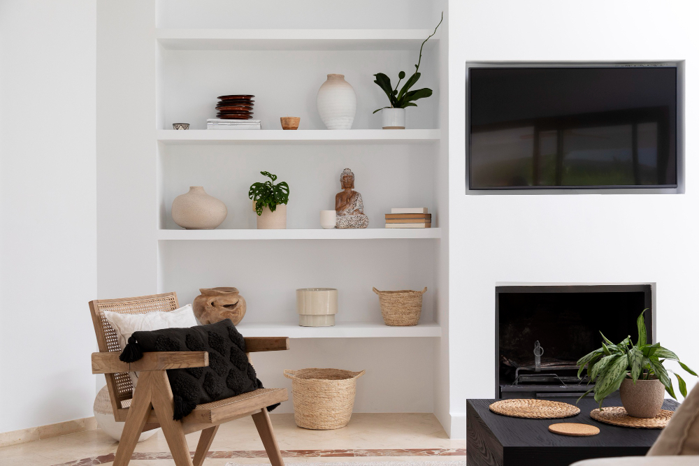 Como Decorar uma Sala Moderna? 4 sala prateleira
