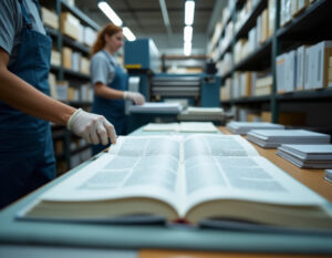 impressão de livros